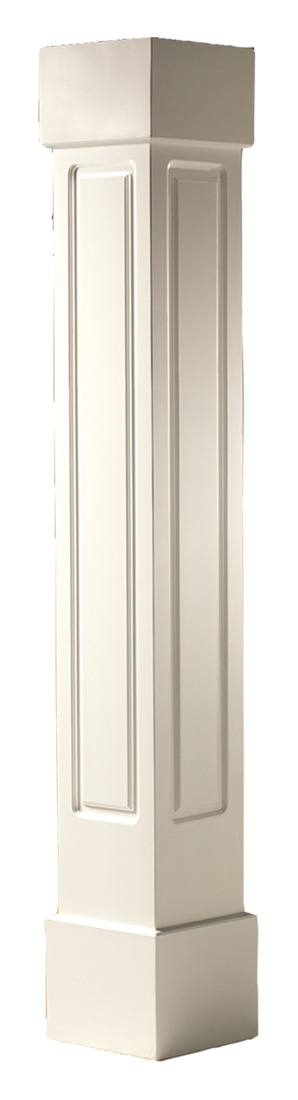 Photo of PVC Square Non-Tapered Craftsmman Raised Panel Column