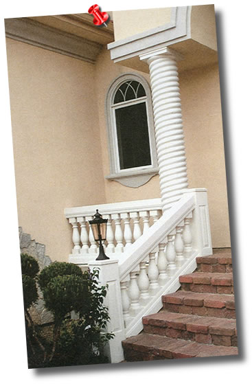 Rope twist columns 